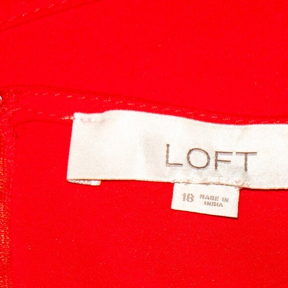 LOFT Red Dress size 18 (plus size) - Picture 6 of 6